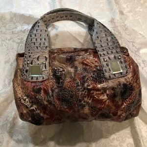 Elegant Multicolor Crocodile-Embossed Women's Bag